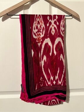 Stella & Dot | Scarf | Palm Springs Scarf | Red Ikat